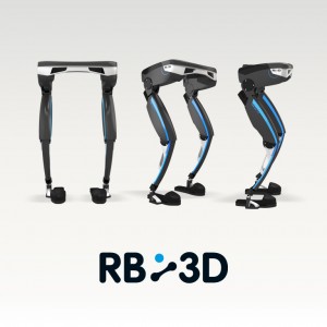 Identité visuelle industrie robotique exosquelette RB3D