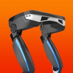 Identite visuelle industrie robotique exosquelette RB3D