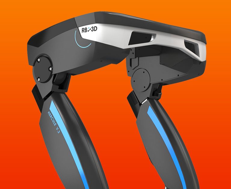 Identite visuelle industrie robotique exosquelette RB3D