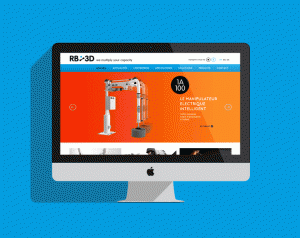 Site web corporate robotique