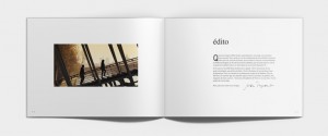 Mise en page double intérieure Edition corporate identitaire - Agence le 6 pour les Editions Declics
