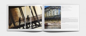 Mise en page double intérieure visuels photo Edition corporate identitaire - Agence le 6 pour les Editions Declics