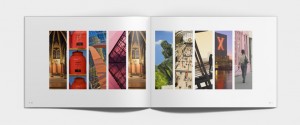 Mise en page double intérieure images Edition corporate identitaire - Agence le 6 pour les Editions Declics