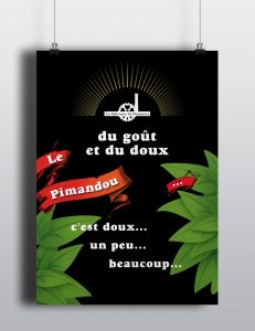 La Fabrique de Doceurs-Pimantdou-Packaging-poster-Affiche-Communication produit-PLV-Creation Agence le 6 Paris