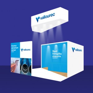 Vallourec-Concept Stand Cube-Architecture stand-Agence le 6 Paris