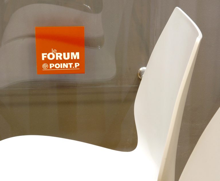 Forum Point P-Creation logotype-Conception signaletique site-Identite visuelle-Creation Agence le 6 Paris