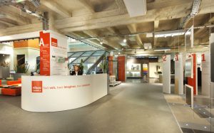 Forum Point P-Signaletique d'accueil-Conception signaletique site-Identite visuelle-Creation Agence le 6 Paris