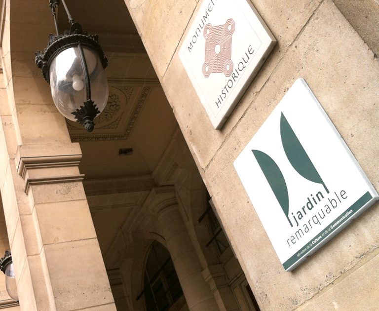 Jradin Remarquable-Signaletique-Identite visuelle-Logotype. Creation Agence le 6 Paris