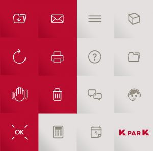 KparK-Logotype-Gamme de pictos-Application iPad-Gestion de projet-Multimedias-Realite augmente-Portaille-Creation graphique agence le 6 Paris