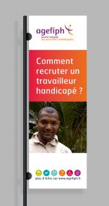 Agence Le-6_Agence-communication-Paris_creation-graphique-kakemono-salon-Agefiph