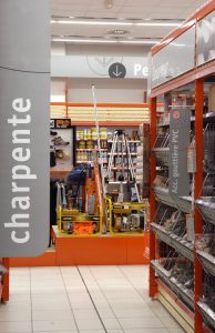 Point P Libre service-Signaletique segmentation metier2-Identite visuelle-Creation Agence le 6 Paris