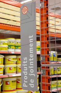 Point P Libre service-Signaletique segmentation produit-Identite visuelle-Creation Agence le 6 Paris