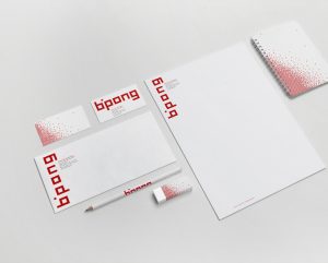 bpong-Logotype-papeterie-production image-univers visuelle-charte graphique-Agence design graphique paris-agence le 6-papeterie insttitutionelle-image de marque-logotype