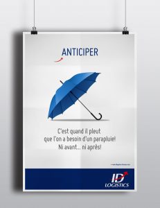 id Logistics-Leafting de marque-creation d'identite visuelle-charte graphique-communication B to B--Affiche publicité 01-Creation design graphique Agence le 6 Paris