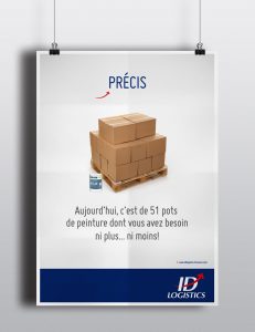 id Logistics-Leafting de marque-creation d'identite visuelle-charte graphique-communication B to B--Affiche publicité 02-Creation design graphique Agence le 6 Paris