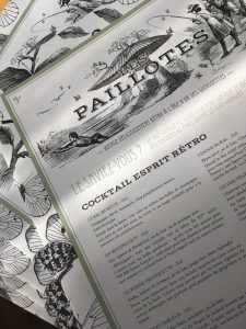 Agence le 6 - creation graphique paris - identite visuelle Nouvelle brochure corporate Les Etangs de Corot - Caudalie - Les Paillottes - Carte