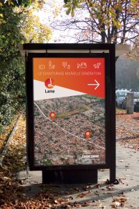 Lane-Covoiturage-Agence le 6-Paris-Identite visuel-Charte graphique-key visuel-Station-Signaletique-Borne-logotype