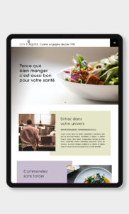Agence Le 6-Les Toques-Traiteur-ipad-E commerce-E commerce - Packaging-Univers visuel-Graphic Design Paris-Communication corporate Paris
