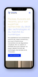 Pavaleas Avocats-Mobile-Responsive-site internet- data -Univers visuel-Edition-Brochure-web-multimedias-agence le 6 Paris-Agence de communication