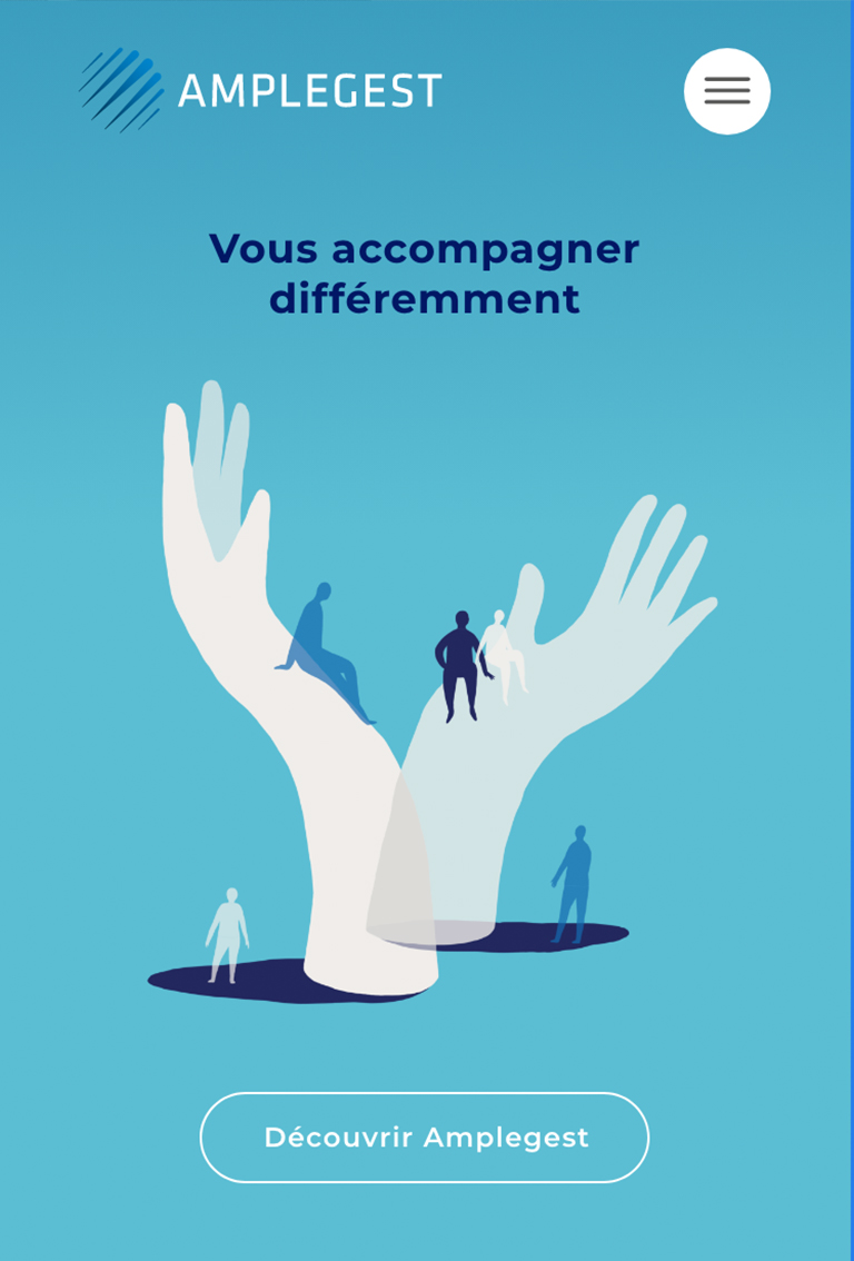 Agence le 6_Design Graphic Paris_Communication corporate_Branding_Strategie de marque_Design global_Brand_Logotype_Amplegest_site Corporate