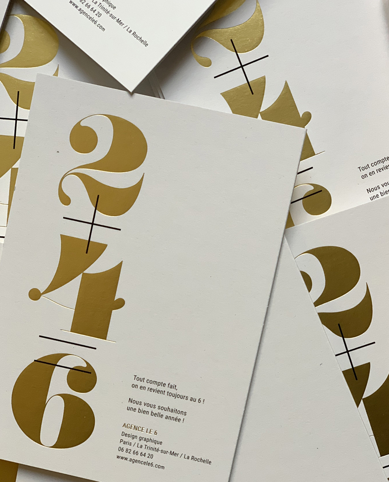 Carte de voeux Agence le 6